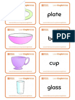 Flashcards Kitchen Objects