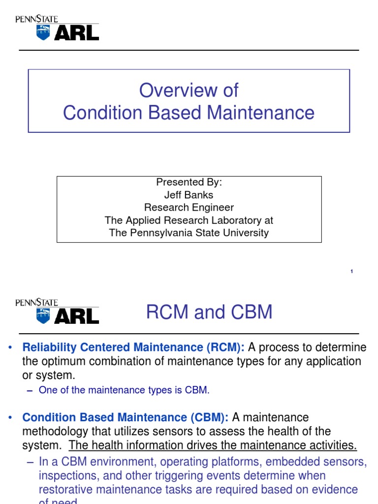 Condition Based Maintenance Overview | PDF | Thermography ...
