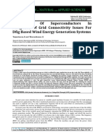 Application of Superconductors in Mitigation of Grid Connectivity Issues For Dfig Based Wind Energy Generation Systems