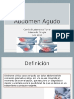 Abdomen agudo: causas, clasificación y manejo inicial