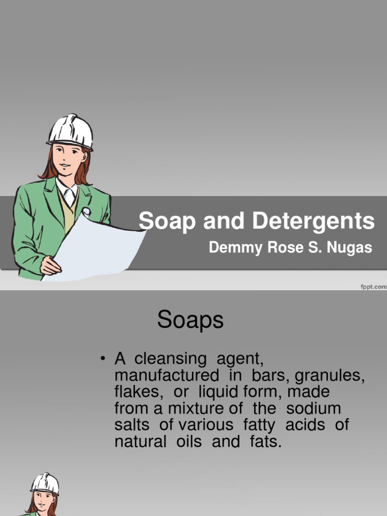 Soap and Detergents PDF Soap Surfactant