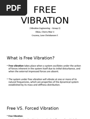 Free Vibration