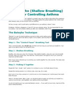 The Buteyko (Shallow Breathing) Method For Controlling Asthma