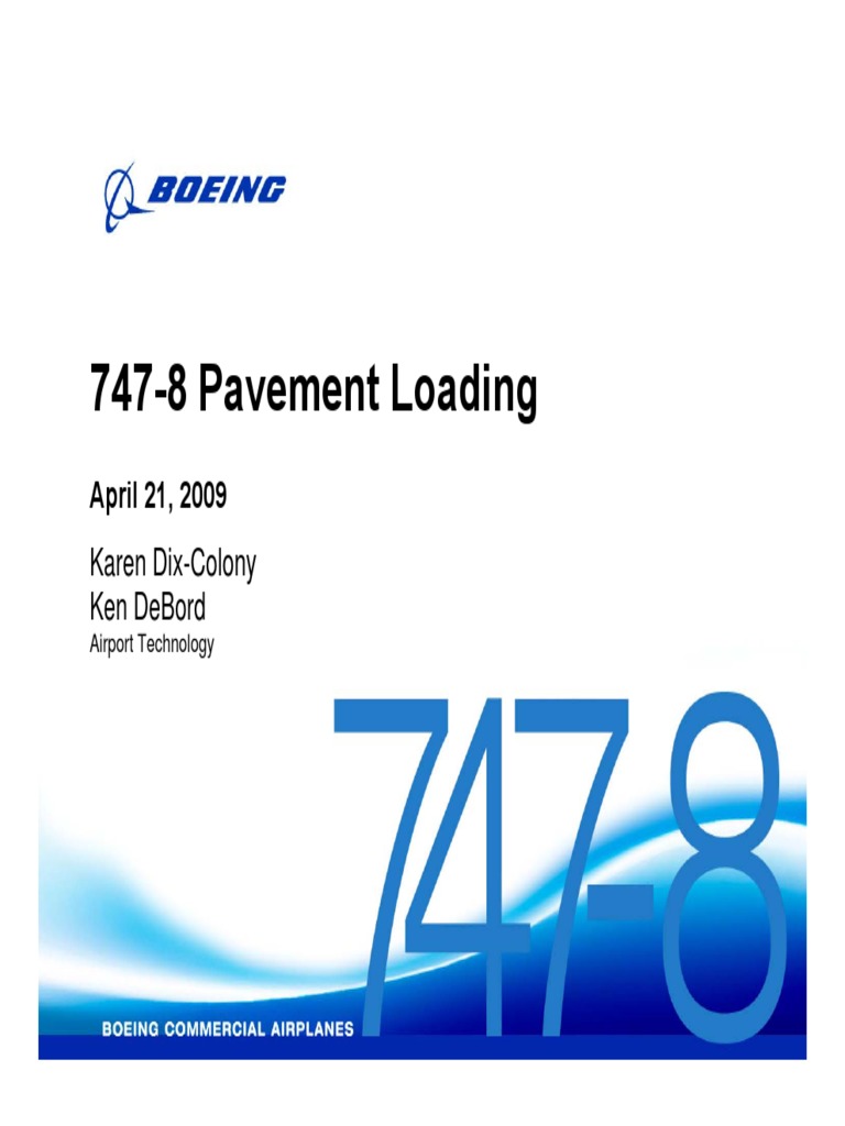 747-8 Pavement Loading 2009 | PDF | Transportation Engineering | Industries