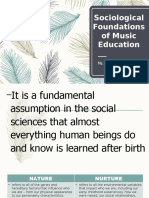 Sociological Foundations of Music Education