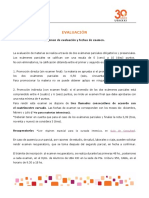 IPC Régimen de Evaluación Cuatrimestral