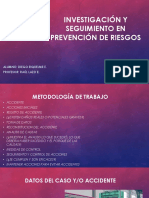 Investigación y seguimiento prevención riesgos