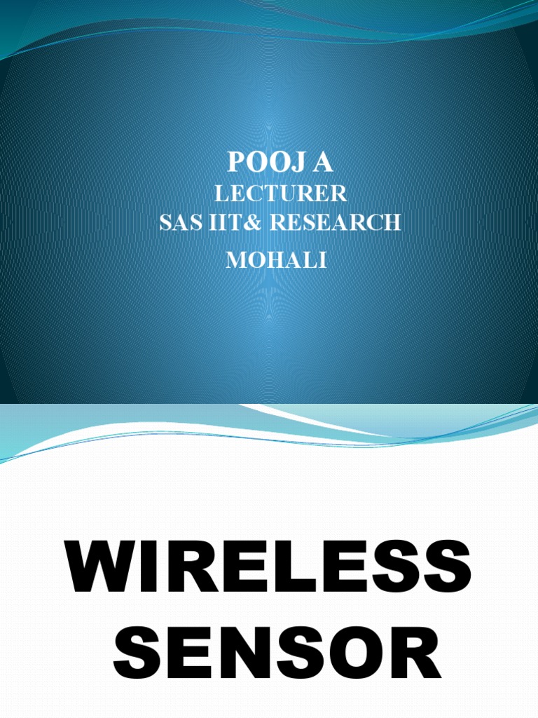 Overview of Wireless Sensor Networks | PDF | Ieee 802.11 | Wireless ...