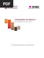 INE, (2017), Ciudadanía en México, Ciudadanía Activa