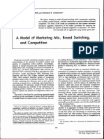 1985 JMR -A Model of Marketing Mix, Brand Switching and Competition