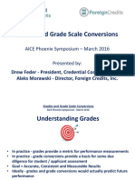 Grades and Grade Scale Conversions