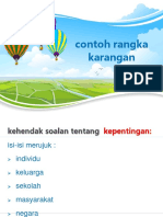 contoh rangka karangan