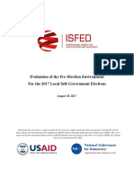 ISFED Evaluation of the Pre-Election Environment