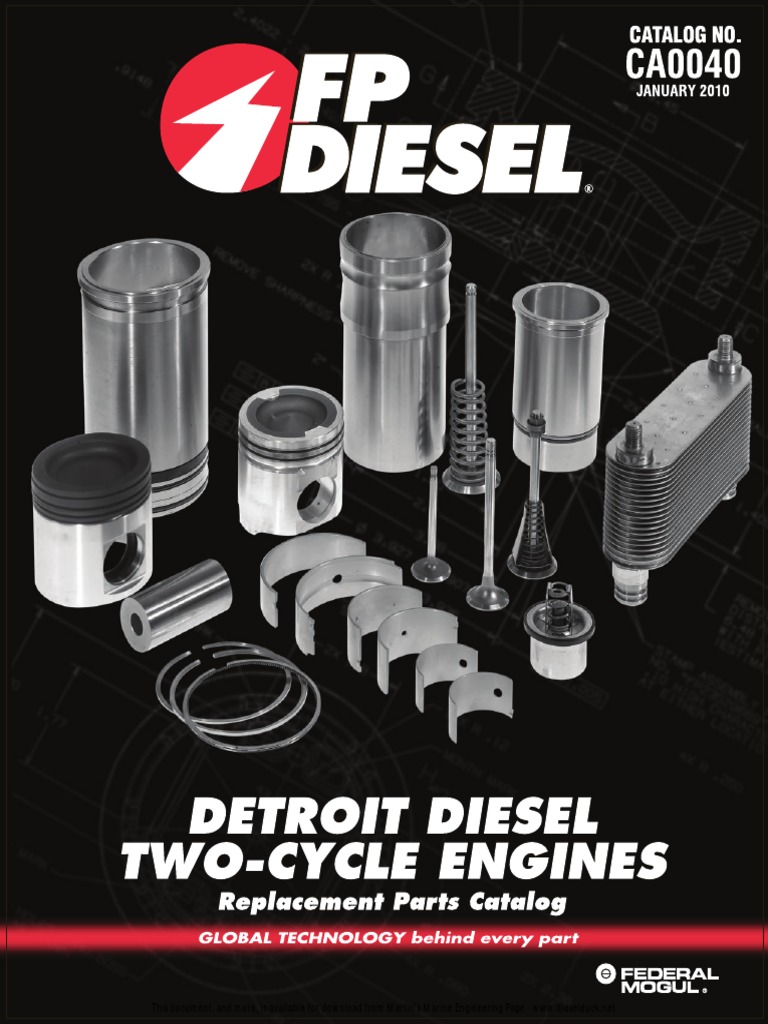 Detroit Diesel (All) FP Parts Manual Piston Diesel Engine