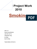Sec 2 Project Work 2010: Smoking