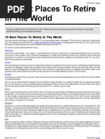 Download 10 Best Places To Retire In The World by Adam Tijerina SN35760320 doc pdf