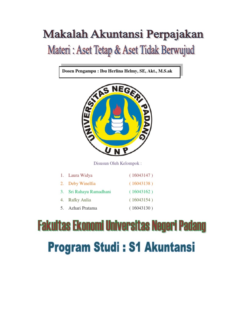 Makalah Akuntansi Perpajakan Tentang Aktiva Tetap Contoh Makalah