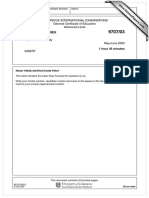 Business Studies: Cambridge International Examinations General Certificate of Education Advanced Level