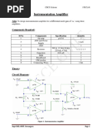 15ecl48-VTU-raghudathesh-Instrumentation Amplifier PDF