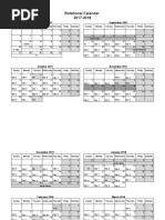 Rotational Calendar 2017-2018