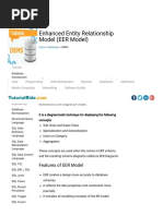 Enhanced Entity Relationship Model (EER Model)