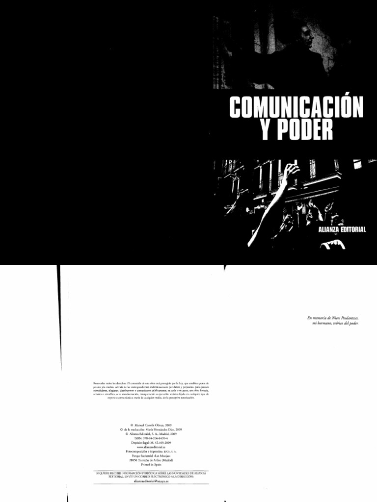 Comunicación Y Poder Castells Pdf Pdf Sociedad Science
