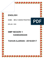 English: Nama: Meily Andini Prastricia Kelas: Viic