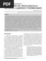 O ensino de lingua inglesa a distancia