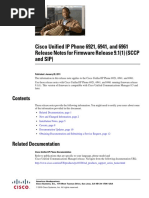 Cisco Unified IP Phone 6921 - 6941 - and 6961 Release Notes For Firmware Release 9.1 (1) (SCCP and SIP)