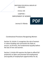 Employment of Women