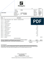 Hotel invoice for Arshia Ali