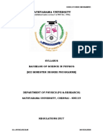 B.SC Physics Syllabus