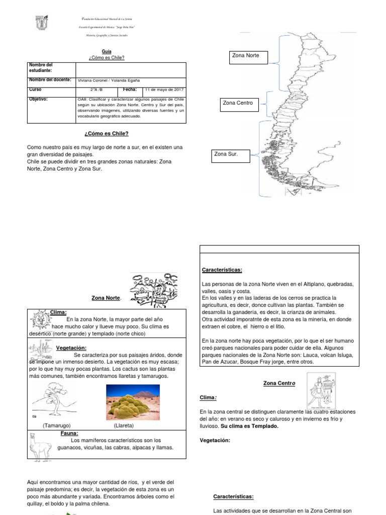 Zonas de Chile | PDF | Chile | Clima