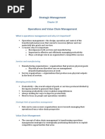 Chapter 19 - Operations and Value Chain Management