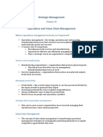 Chapter 19 - Operations and Value Chain Management