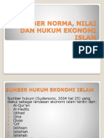 Sumber Norma Nilai Dan Hukum Ekonomi Islam