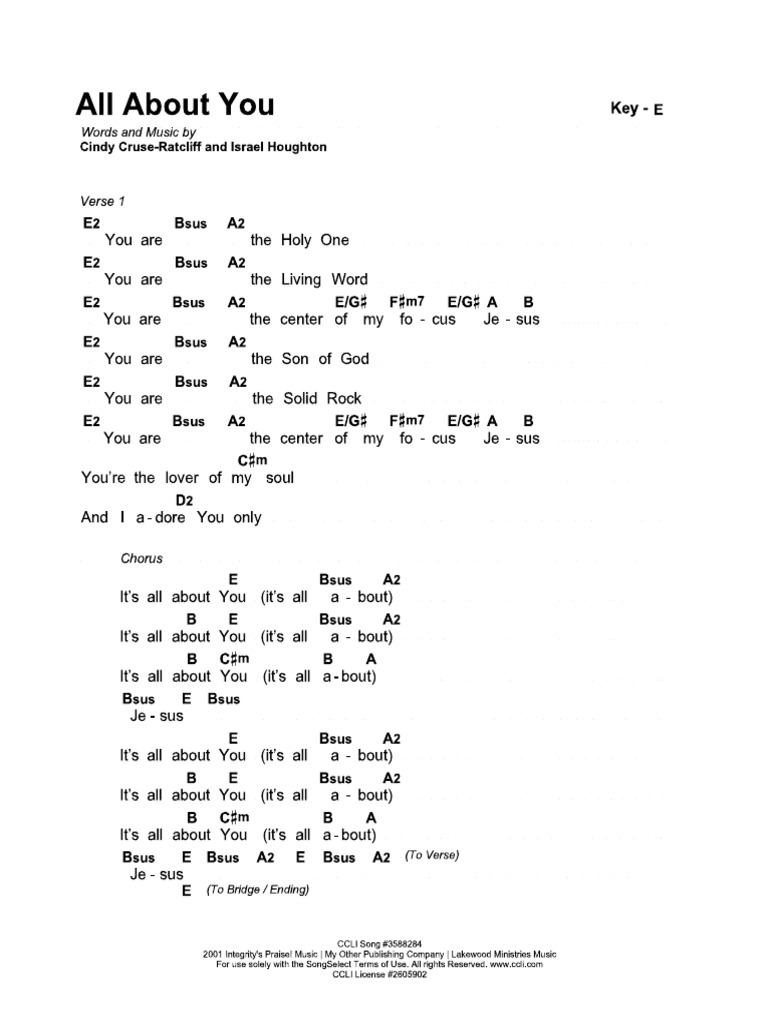 All about you chords pdf pdf