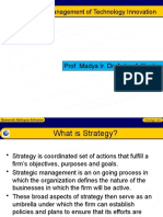 Strategy and Management of Technology Innovation: Prof. Madya Ir. Dr. Anton Adibroto