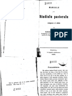 Andrei Saguna Studiul Pastoral Statut Organic Si Alte Legi 1872 PDF