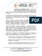 Pco 002 Politicas de Seguridad y Salud en El Trabajo Pco2 1 PDF
