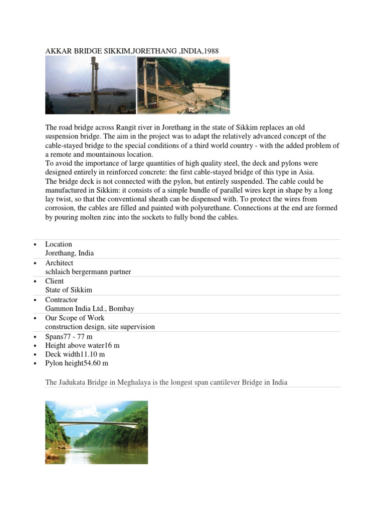 Akkar Bridge Reinforced Concrete Cable-Stayed Design | PDF