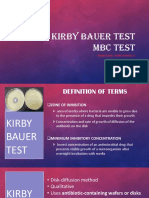 Kirby Bauer Test MBC Test: Maneclang. Wenn Joyrenz U. 2NUR-6
