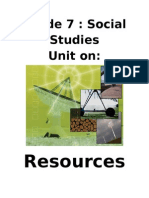 ESST-Unit on Resources