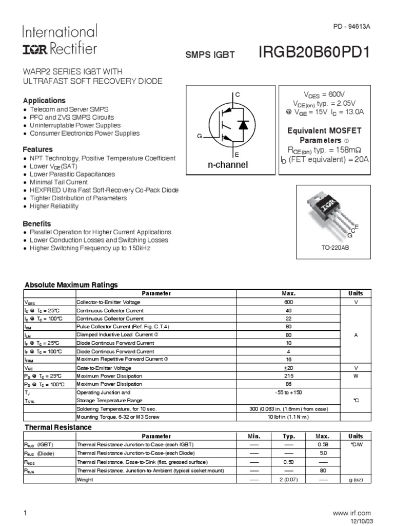 GB 20 B 60 | PDF | Diode | Electrical Equipment