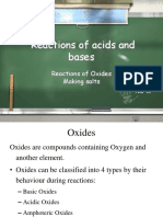 AcidsBases - Oxides and Salts