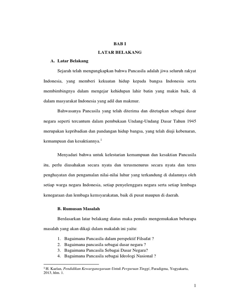 Makalah Analisis Pancasila Sebagai Ideologi Negara Frasathepin S Ownd