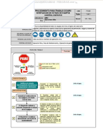 Material Procedimiento Trabajo Seguro Verificacion Estado Maquinaria Pesada Control Dispatch Etapas Trabajo Riesgos PDF
