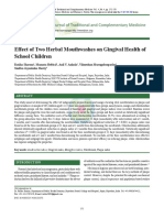 Effect of Two Herbal Mouthwashes on Gingival Health of  School Children