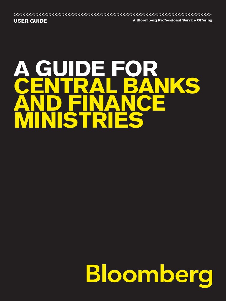 Bloomberg Professional For Central Banks and Ministries of Finance ...