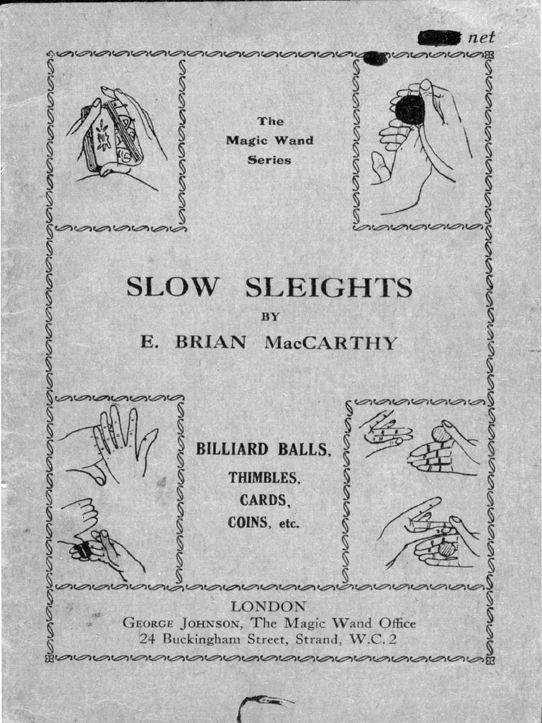 Slow Sleights PDF Thumb Hand